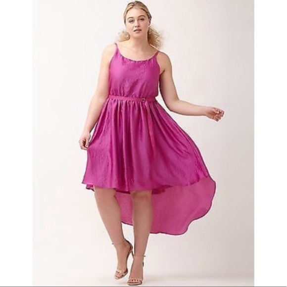 Lane Bryant Dresses & Skirts - Lane Bryant Hot Pink High Low Party Dress